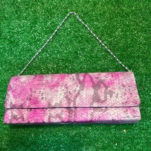 Y2K Pink Snakeskin Expressions NYC Purse